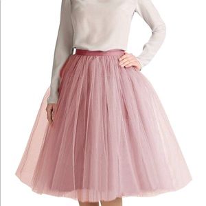 Beautiful tulle dusty rose skirt size small
